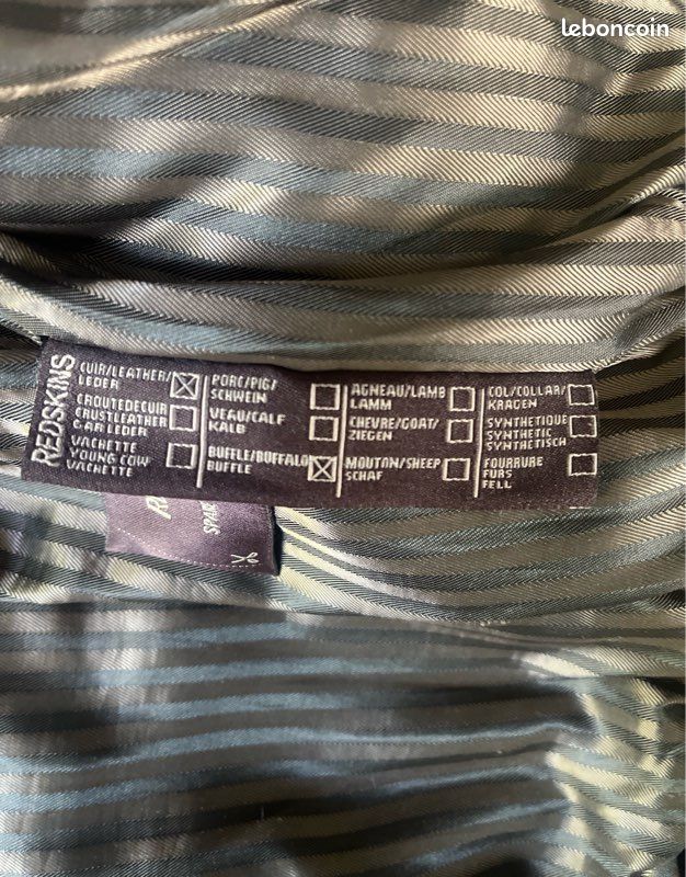 Veste en cuir marron (image 7)