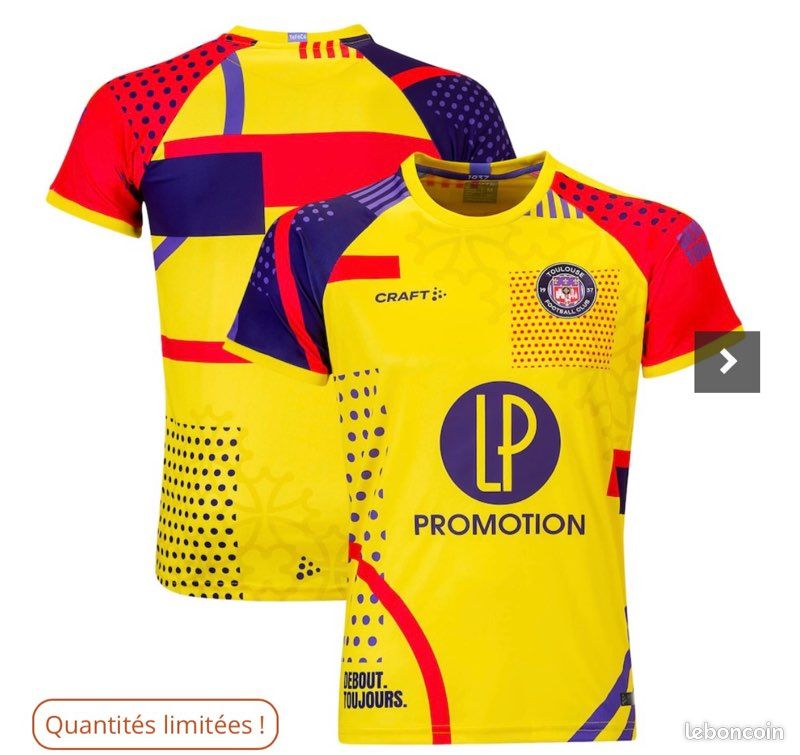 Maillot d'échauffement TFC Jaune Vêtements