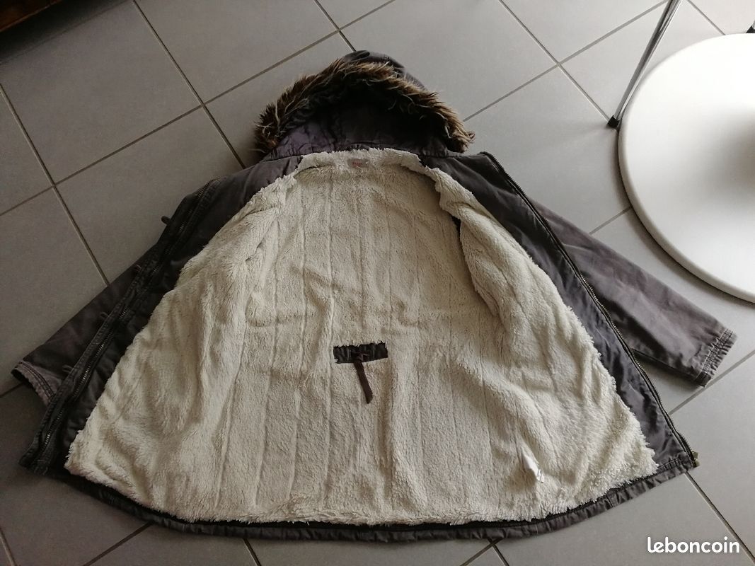 Manteau chaud toile ado (image 2)