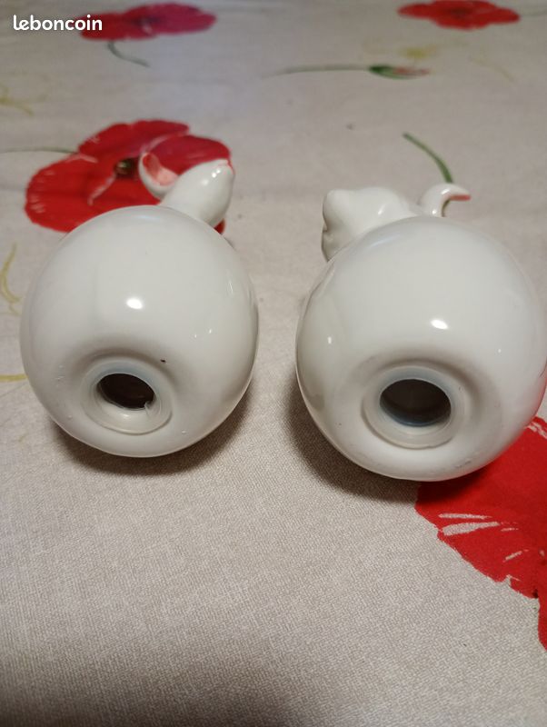 Salière Et Poivrière En Céramique Lapin - Set Déco Cuisine Mignon - Cadeau Original
