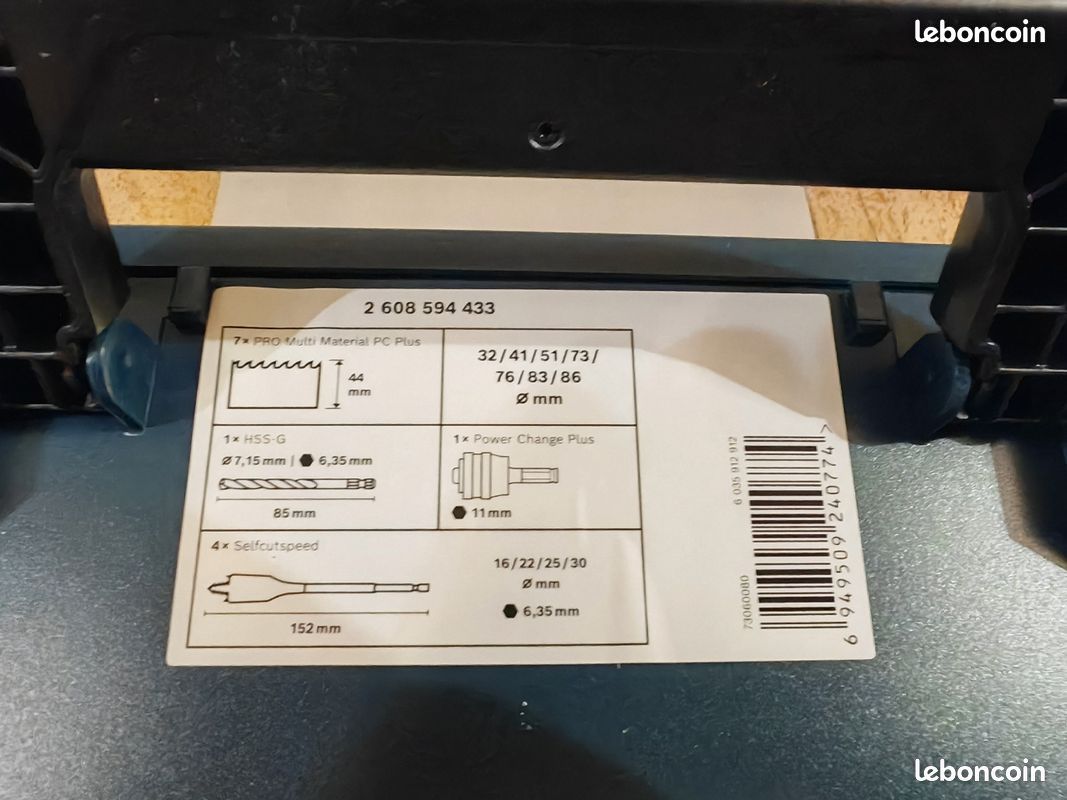 Bosch Pro Power Change Plus Lot de scies cloches multi-matériaux avec L-Boxx (image 5)