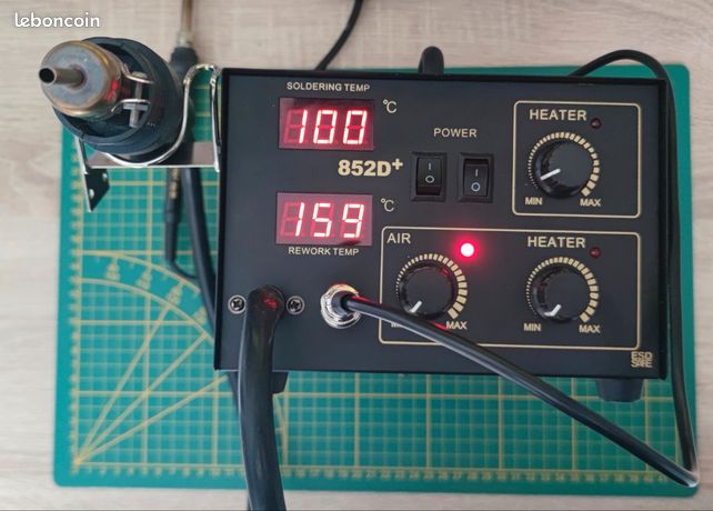 2 en 1 Fer à Souder Numérique 862D+ Station de Soudage d'Air Chaud LED