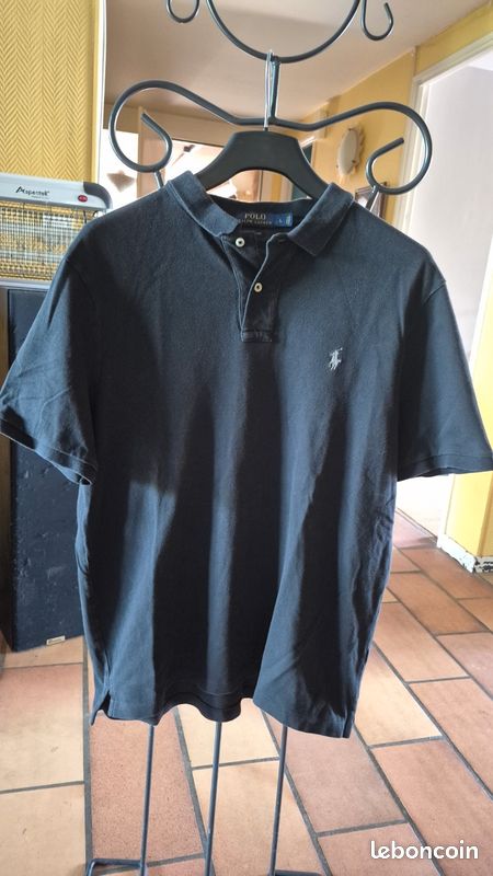Vends polo ralph laurens noir taille L (image 1)