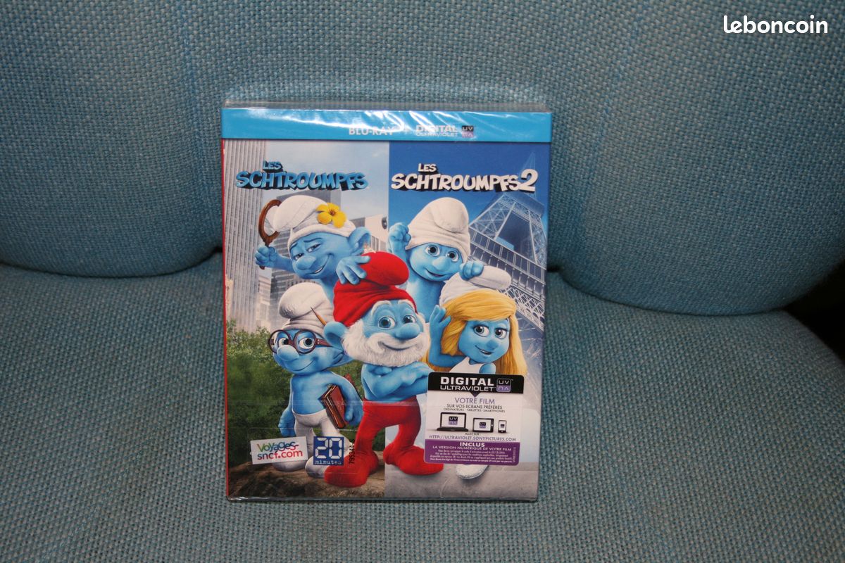 Coffret 2 blu ray les schtroumpfs 1 et 2 neuf scéllés (image 1)