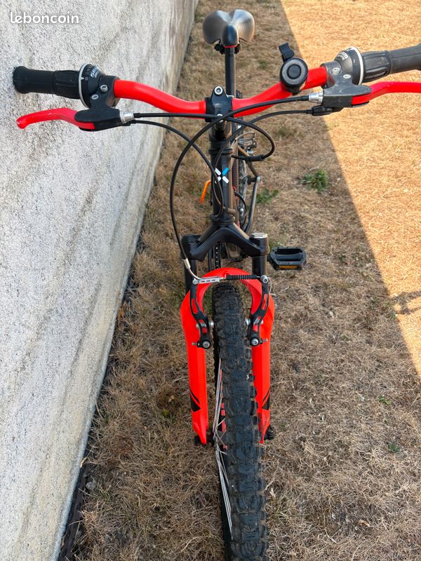 Btwin vtt 24" rockrider 500 orange avec porte bidon (image 5)