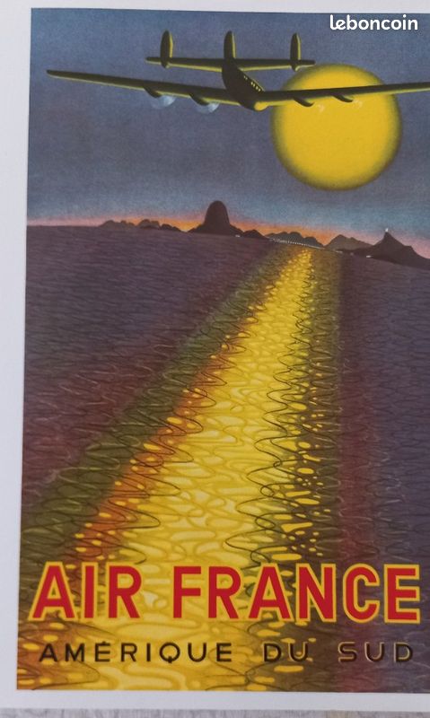 Menu Air France Collection – Affiches Vol New York Paris Boeing 747