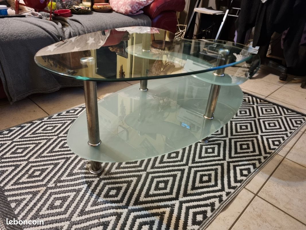 Table de salon en verre (image 2)