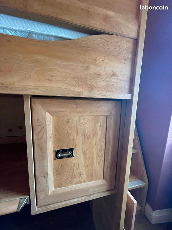 Lit (1p)en hauteur et bureau GAUTIER (image 3)
