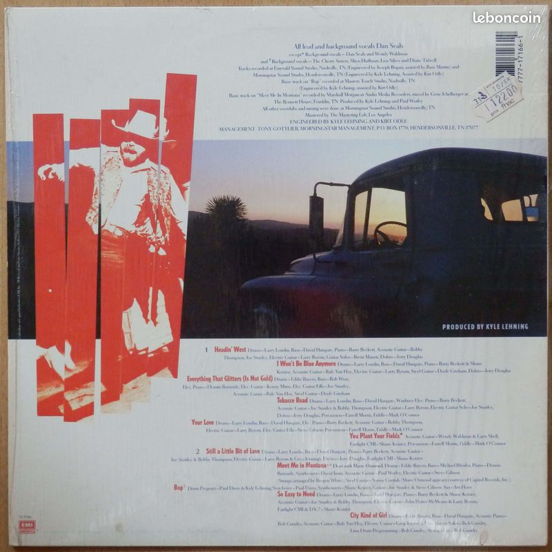 Dan SEALS " WON'T BE BLUE ANYMORE " ALBUM VINYLE 33 T (image 2)