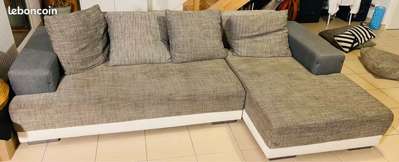 Canapé Convertible 3 Places Velours Aly 178cm Terracotta