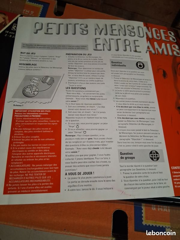 Jeu de société "petits mensonges entre amis" (image 2)
