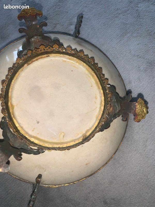 Magnifique coupe porcelaine et bronze Napoleon III (image 4)