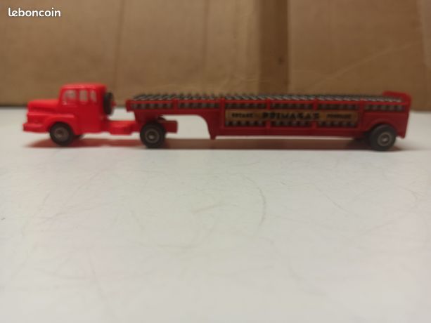 Lot camion benne unic + tracteur unic avec remorque primagaz micro norev ancien - Collection