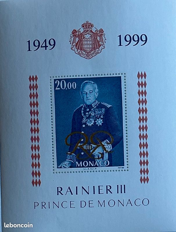 Timbres de MONACO - BF n° 69 - Musée des timbres et des monnaies (I Timbres de MONACO - BF n° 69 - Musée des timbres et des monnaies (I