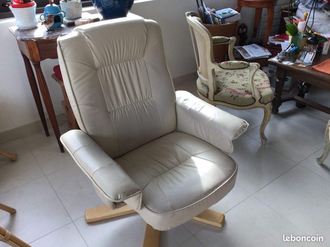 Fauteuil beige basculant (image 2)