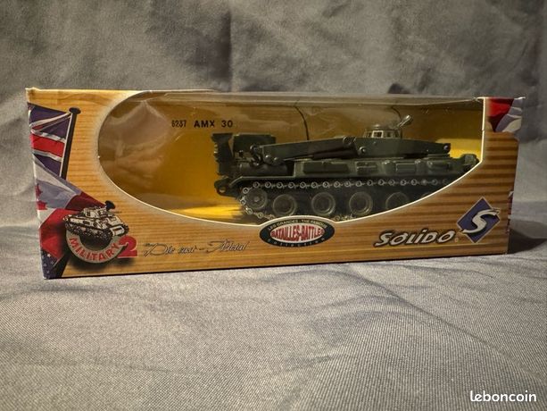 Char AMX 30 Dépannage Solido 1/50 – Jouet Ancien En Boîte, Métal, Militaire Collection