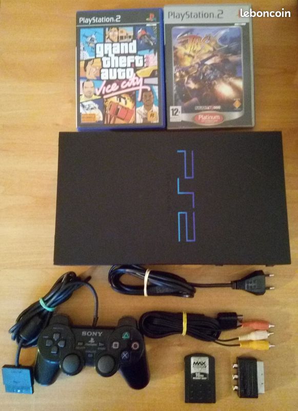 Console Sony PS2 30004R complète + 2 jeux (image 1)