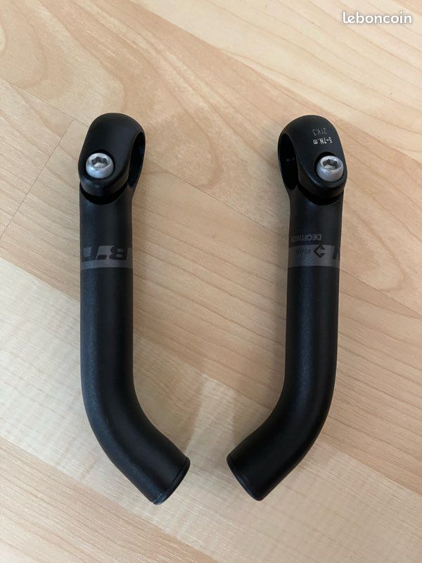 Milisten Poignées De Guidon Ergonomiques En Corne Rouge Pour Vélo De