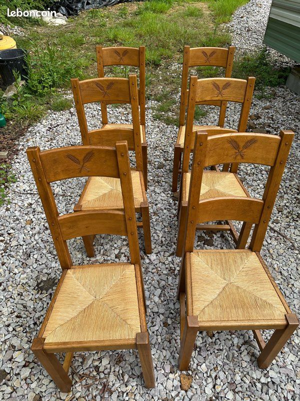 6 chaises bois (image 1)