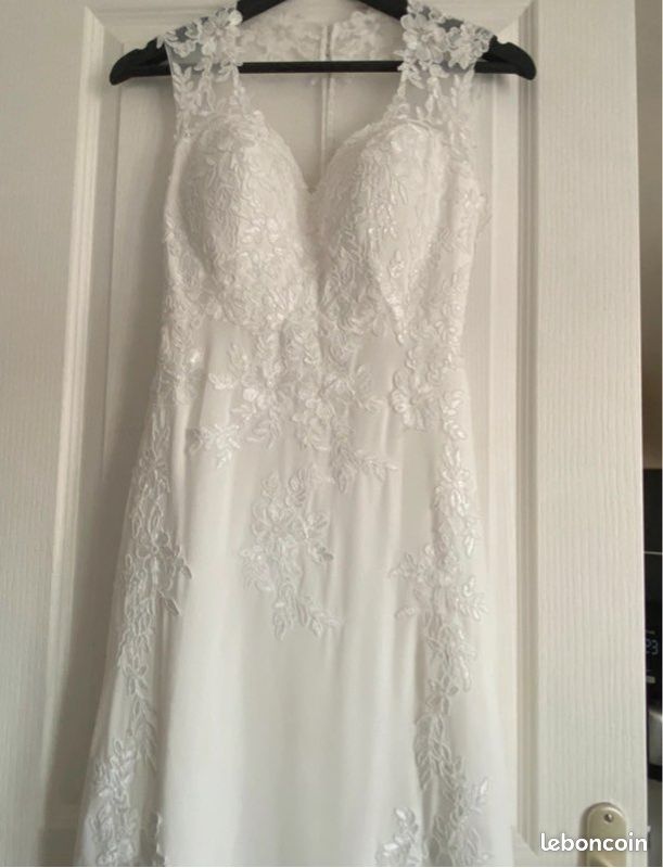 Robe de mariée ivoire satinée (image 7)