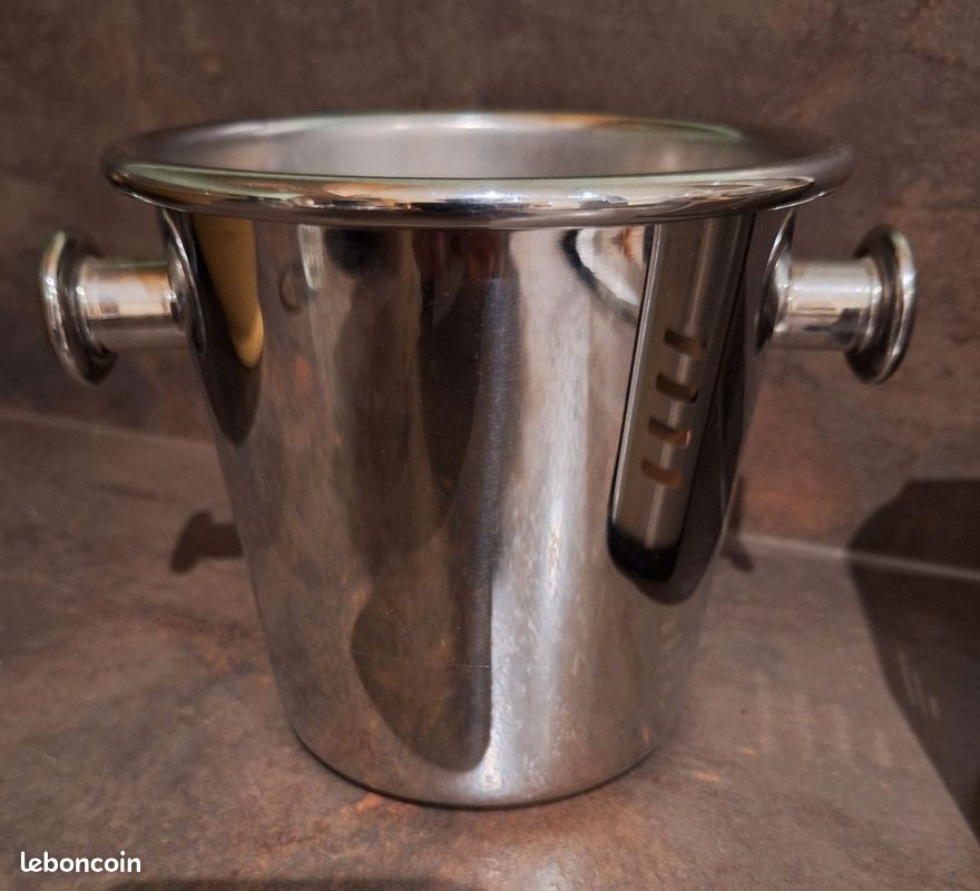 Seau à glaçons Alessi en inox (image 1)