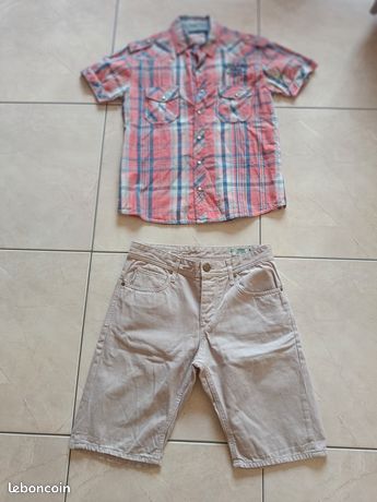 Jeansshort lichtblauw Jack & Jones Junior La Redoute