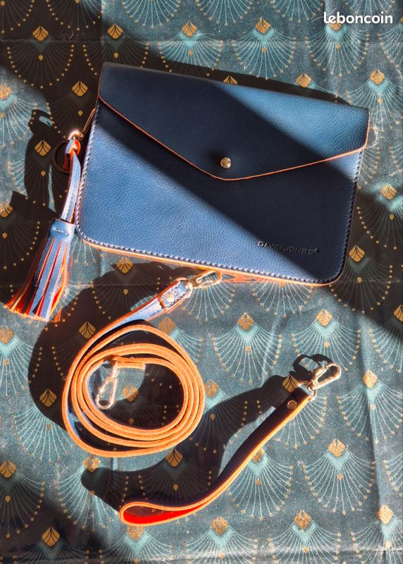 Pochette David Jones Orange et Bleue (image 1)