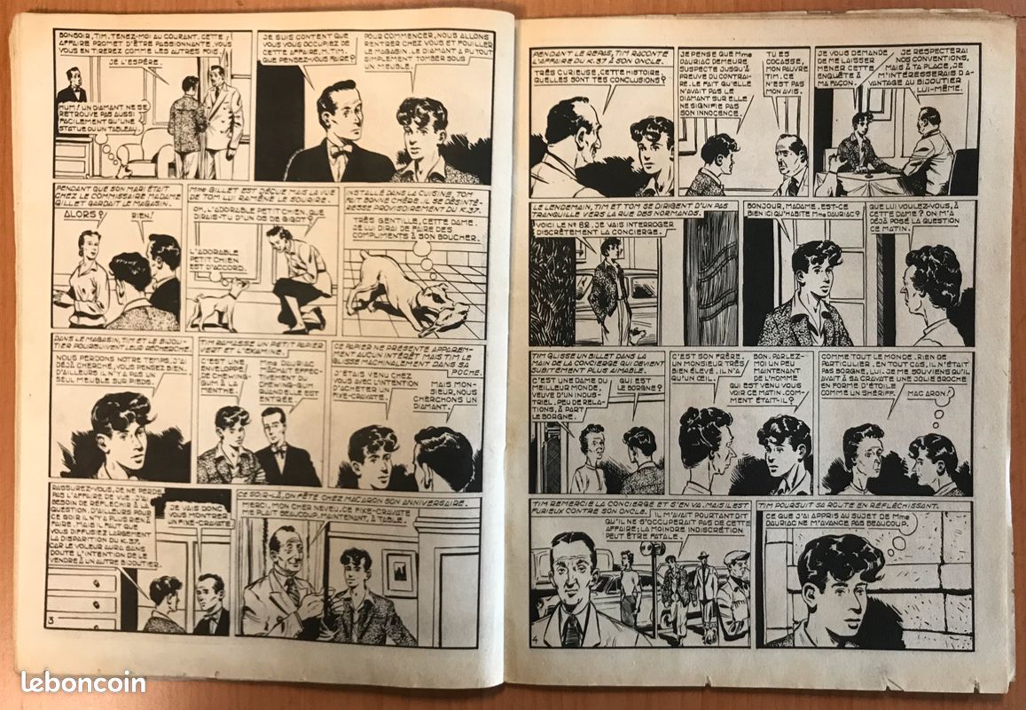 📗BD-petit format📕 Dynamic-Toni Cyclone 🌀 N°32-Opération secrète ©1955 (image 2)