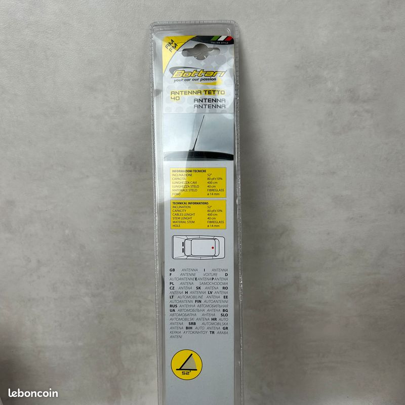 Antenne De Toit Noire 40cm Pour Rover 200 (XH) - Marque RPS - Neuf Emballé
