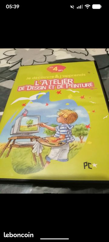 Jeu pc éducatif , atelier de dessin et peinture, je découvre et j'apprends. À partir de 4 ans (image 1)