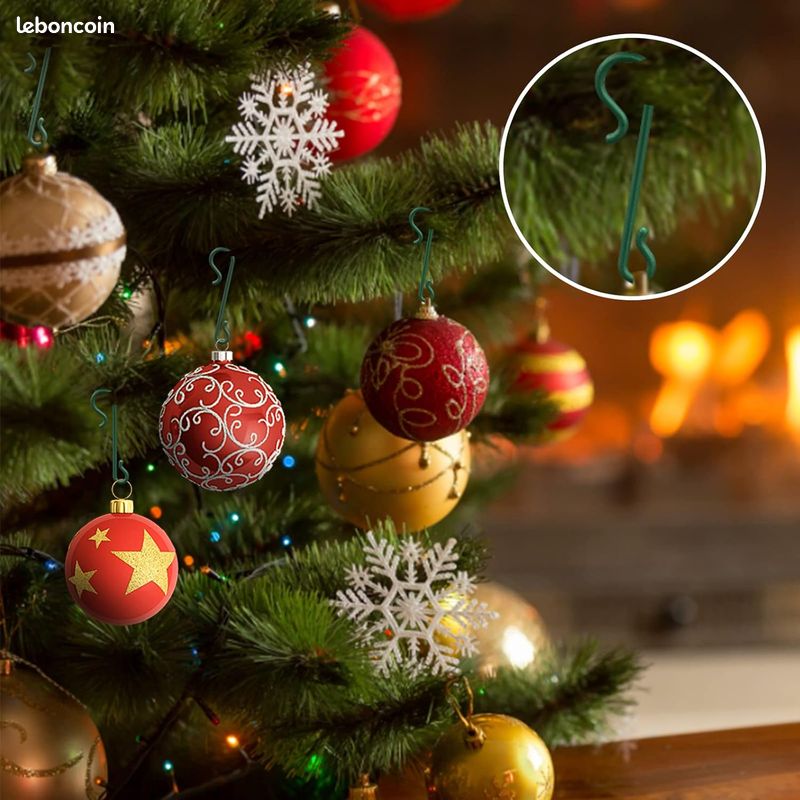 100 Crochets En S Argentés Pour Décorations De Noël - Acier Inoxydable, Longueur 4 Cm, Pour Sapin Et Guirlandes