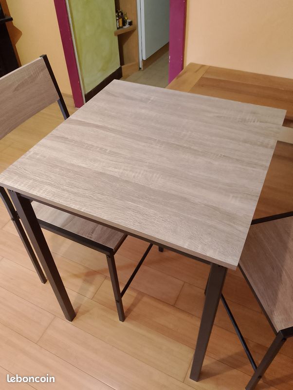 Set table et deux chaises a monter (image 3)