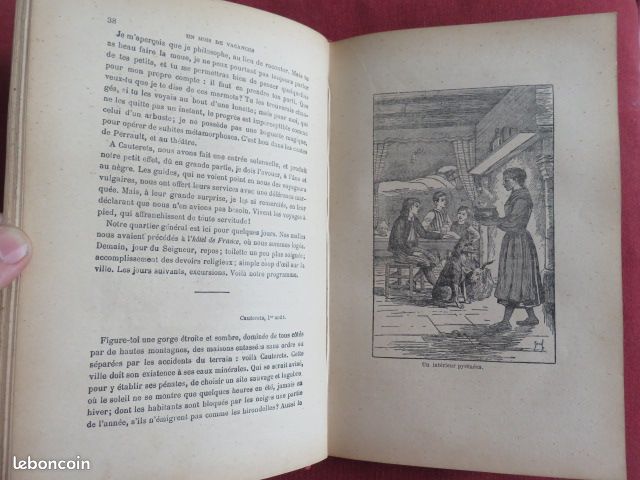 OLD00 - François MUSSAT - Un Mois de Vacances aux Pyrénées Librairie Nationale Ed (image 3)