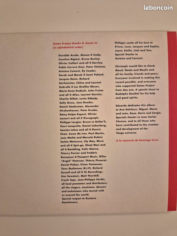 Gotan Project, Lunático (image 2)