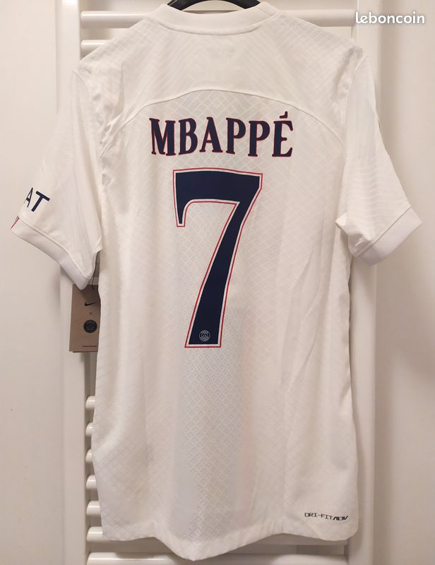 2022-2023 PSG Paris Saint-Germain Player Issue Home Shirt Mbappé Ligue