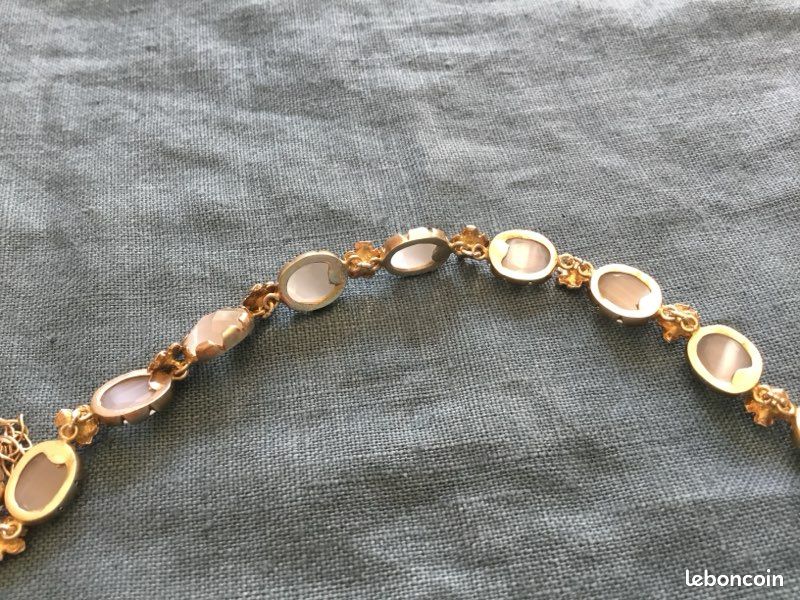 Bracelet Ancien Chavin – Argent Massif Plaqué Or Rose Vermeil