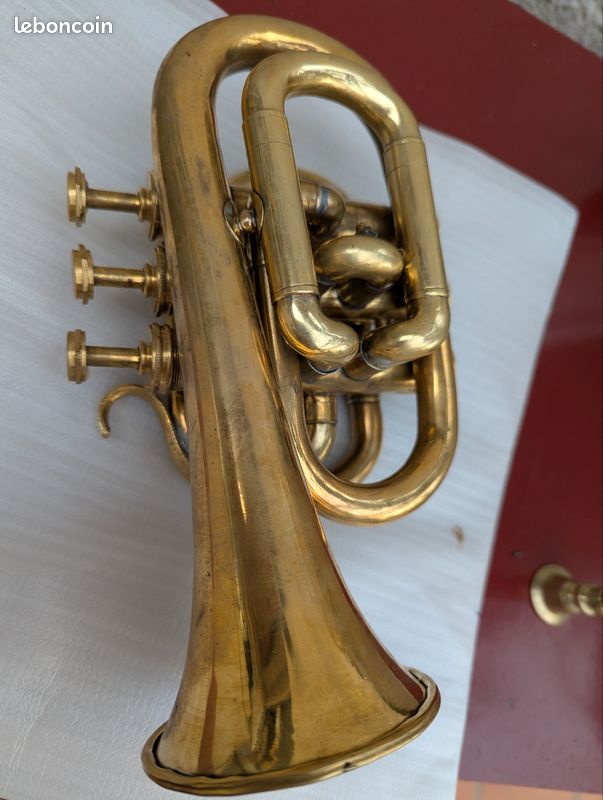 Cornet 3 pistons laiton petit modèle (image 4)
