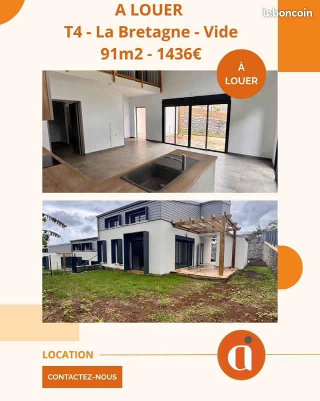 Maison 4 pièces 91 m² · à Saint-Denis · 91 m² · 1 436 €/mois