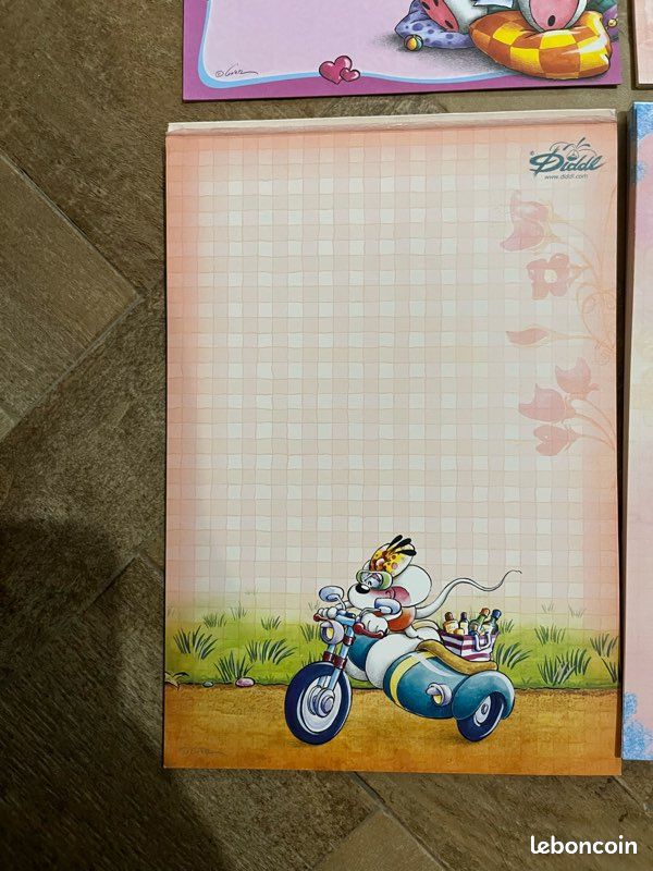 Lot De Feuilles Diddl (environ 150) + Cartes Postales - Parfait Pour Collectionneurs Ou Scrapbooking