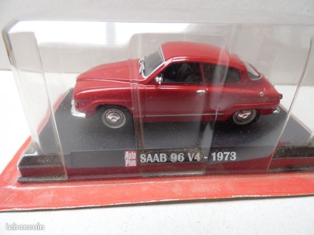 Modèle Réduit SAAB 96 V4 1973 Rouge - Échelle 1:43 - AUTO PLUS - Occasion, Collection