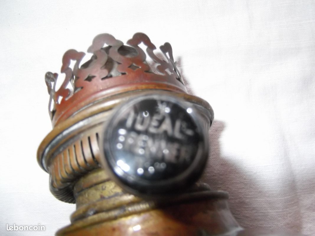 Lampe a petrole ancienne en cuivre (image 4)