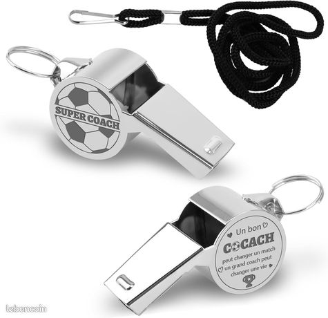 Lot De 8 Sifflets De Sport Avec Cordon - Son Puissant Et Perçant - Neuf