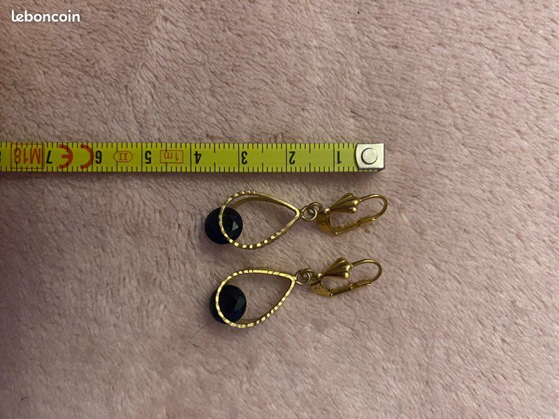 Boucles d’oreilles doré or en acier inoxydable (image 5)