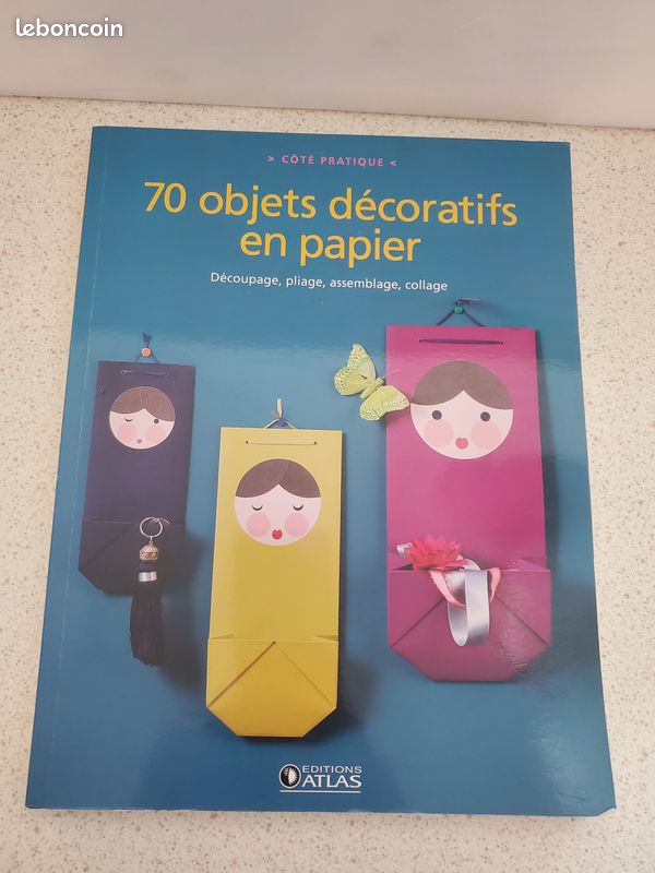 Livre : 70 objets décoratifs en papier (image 1)