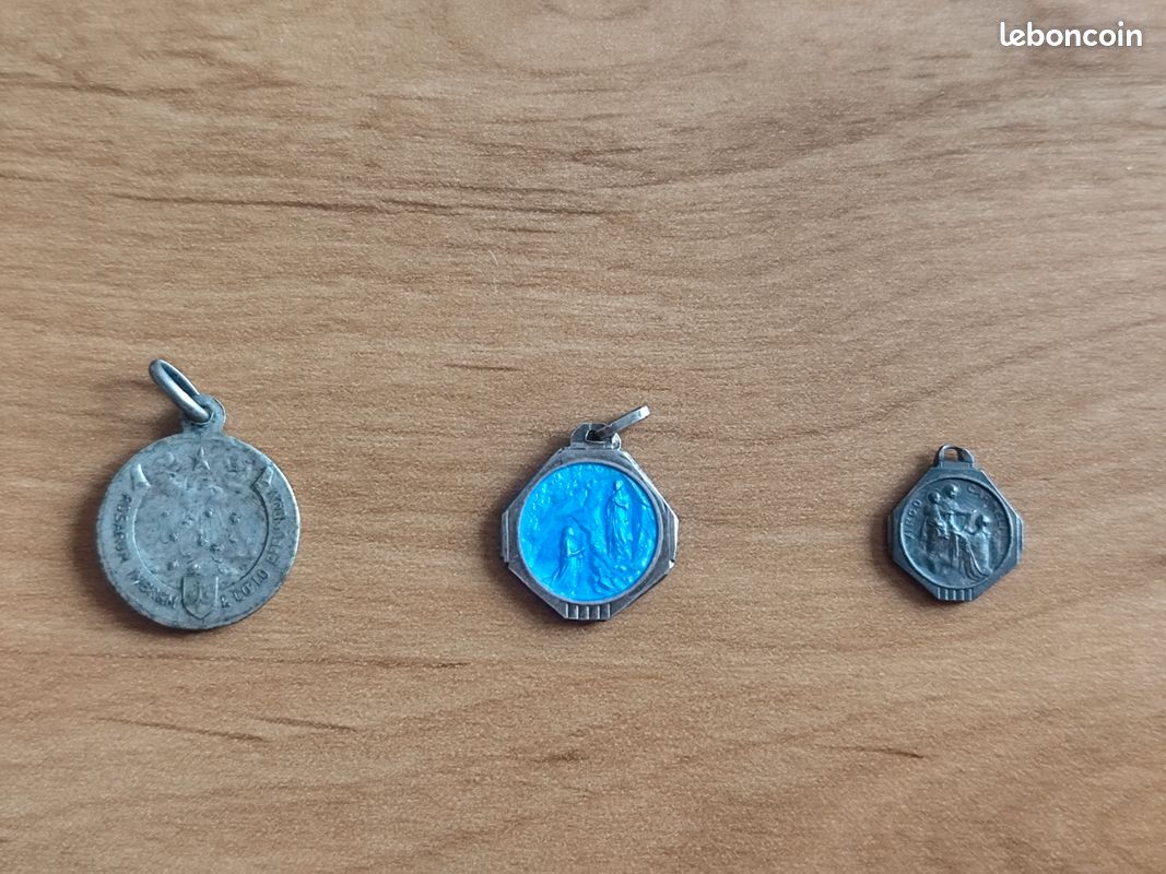 Lot de 3 médailles religieuses (image 2)