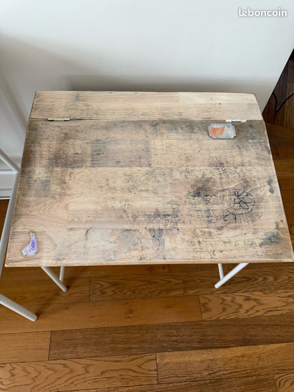Bureau d’écolier en bois + chaise Zara Home (image 4)