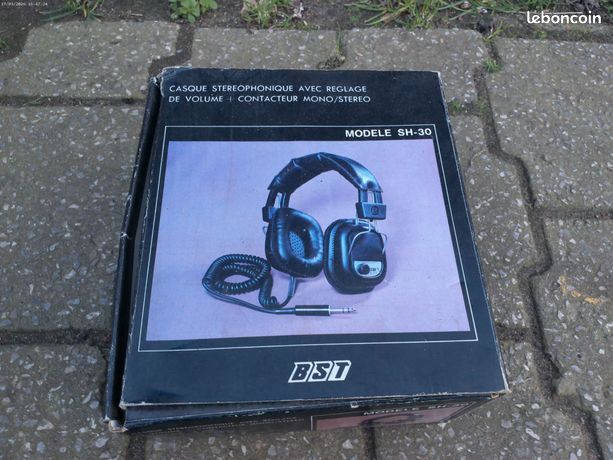 Ancien casque audio vintage bst sh 30 état neuf avec boîte d 'origine - Photo, audio & vidéo