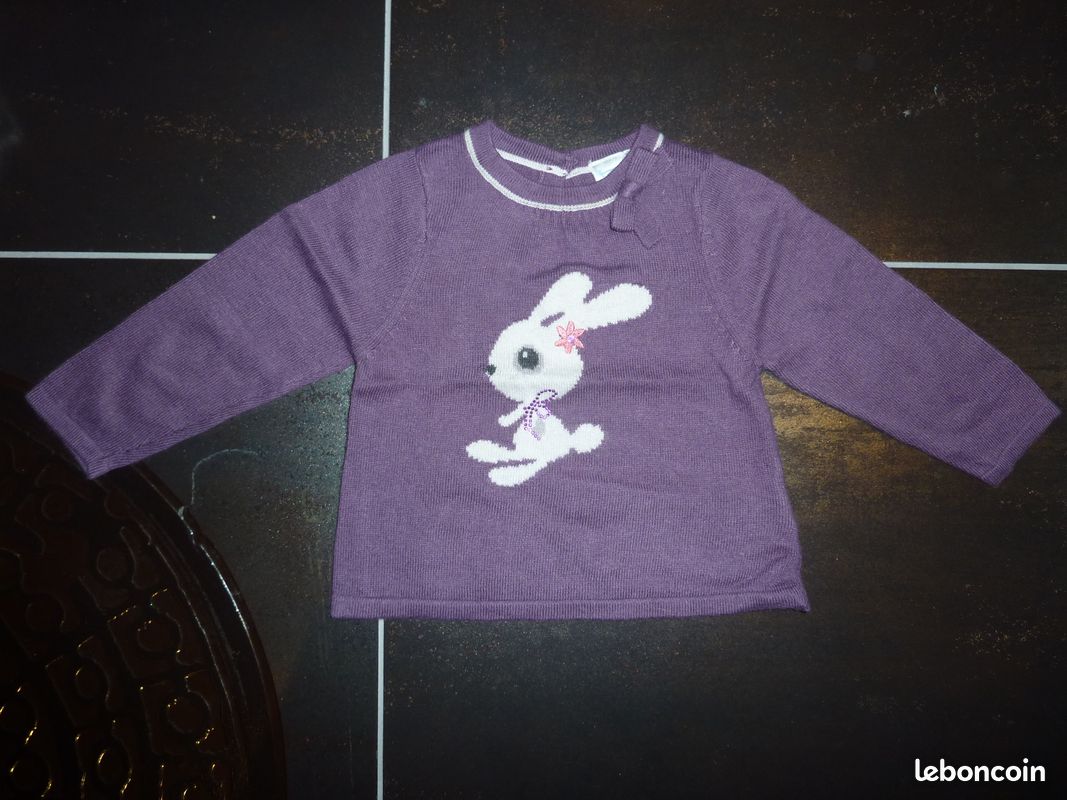 Pull angora et sous pull cadet rouselle 3 mois TBE (image 2)
