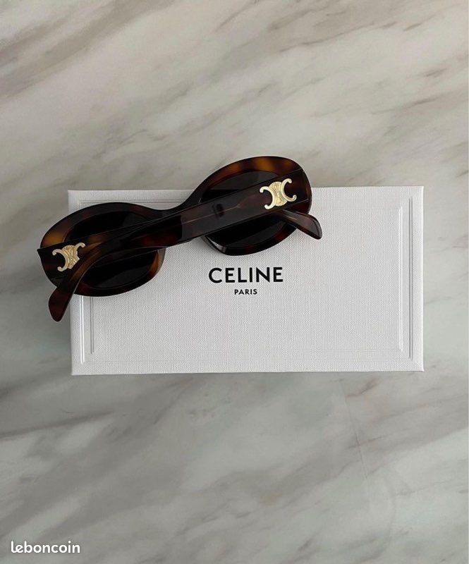 Lunettes de soleil celine Triomphe 01 CL40194U 53A écaille Havana - Full Set (image 1)