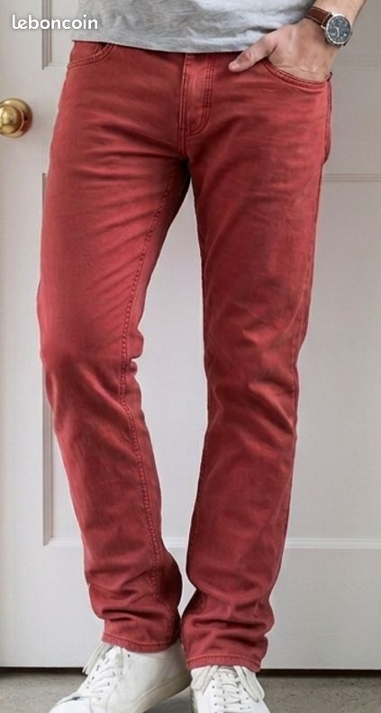 Jean couleur brique - taille 46 (image 1)
